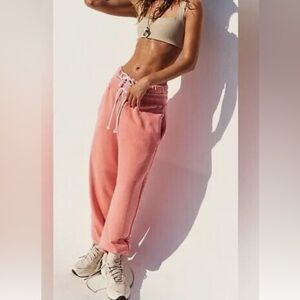 Free People Playbook Joggers in Guava